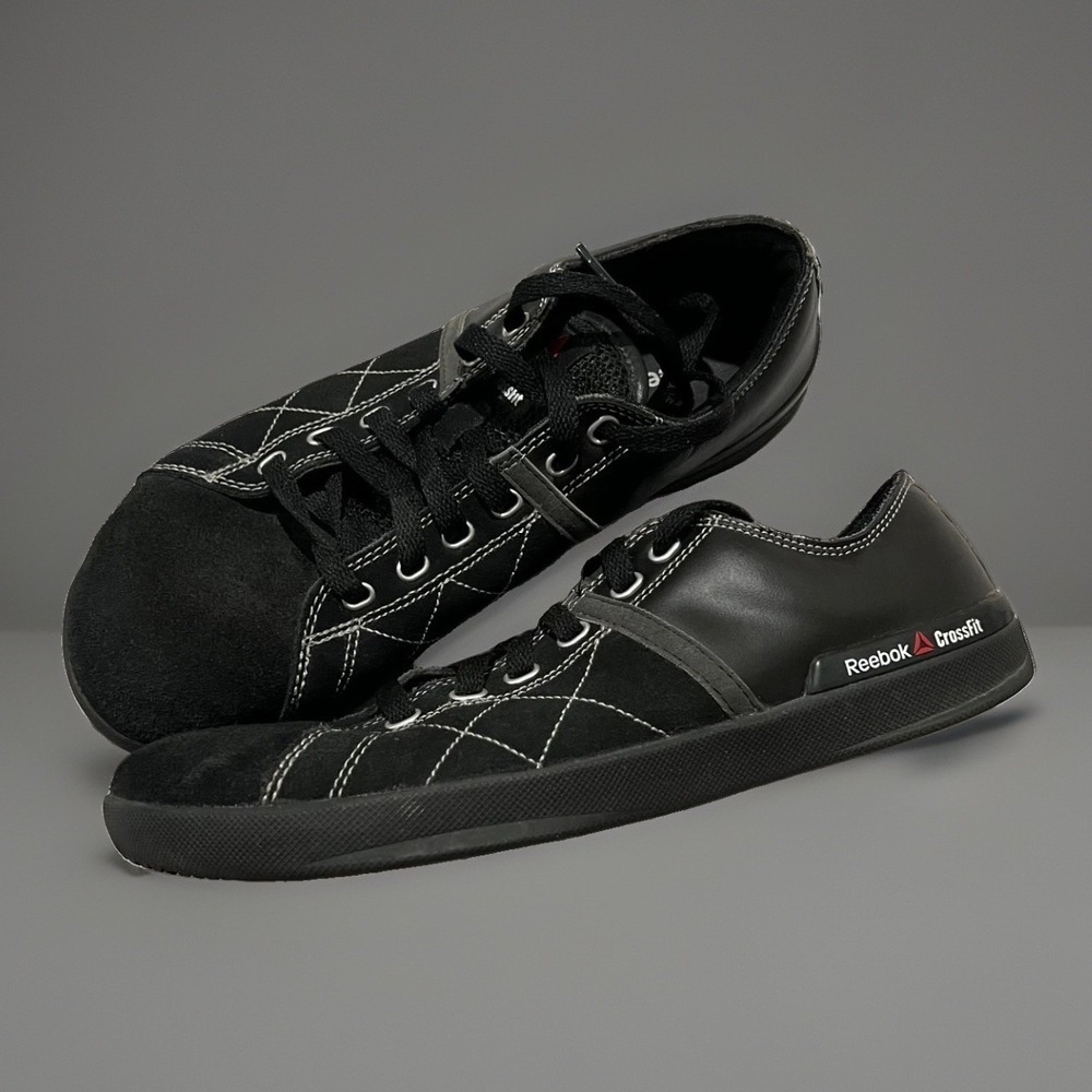 Reebok CrossFit Lite LO TR Mens Black Low Top Lace Up Training Barefoot Shoes 9